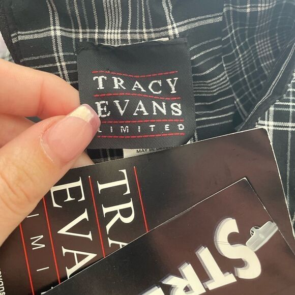 Y2K Grunge Plaid Lace Up Mini Skirt Size‎ 9 Black Grey NEW Emo Goth - Picture 4 of 5